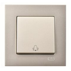 Günsan Eqona Metalik Bej Zil Butonu