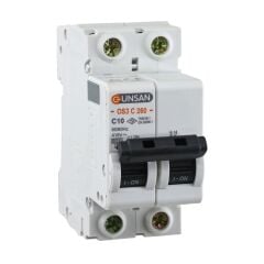 Günsan Valta Otomatik Sigorta 2 Kutup 6kA C Tip 10A
