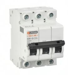 Günsan Valta Otomatik Sigorta 3 Kutup 6kA C Tip 25A