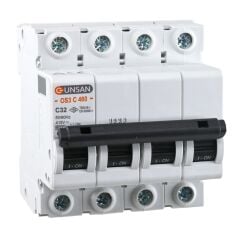 Günsan Valta Otomatik Sigorta 4 Kutup 6kA C Tip 32A