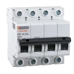 Günsan Valta Otomatik Sigorta 4 Kutup 6kA C Tip 63A