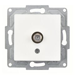 Günsan Eqona Beyaz Tekli Uydu Prizi Eko Mekanizma