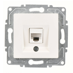 Günsan Eqona Beyaz Tekli Data Prizi (RJ45 Cat6) Mekanizma