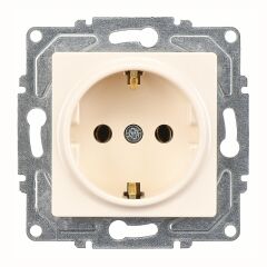 Günsan Eqona Krem Topraklı Priz Mekanizma