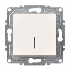 Günsan Eqona Fildişi Beyazı Işıklı Anahtar Mekanizma