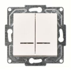 Günsan Eqona Fildişi Beyazı Işıklı Komütatör Mekanizma