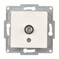 Günsan Eqona Fildişi Beyazı Tekli Uydu Prizi Eko Mekanizma