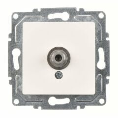 Günsan Eqona Fildişi Beyazı Tekli Uydu Prizi F Konnektörlü (Geçişli-Sonlu) Mekanizma