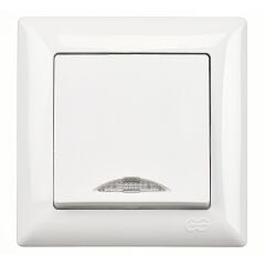 Günsan Visage Beyaz Işıklı Anahtar