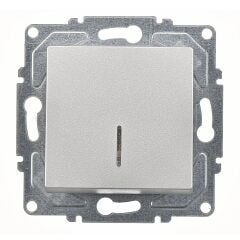 Günsan Eqona Gümüş Işıklı Anahtar Mekanizma