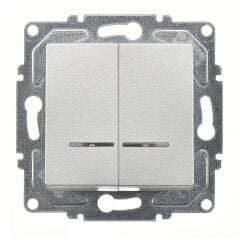 Günsan Eqona Gümüş Işıklı Komütatör Mekanizma