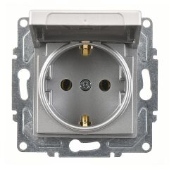 Günsan Eqona Gümüş Kapaklı Topraklı Priz Mekanizma