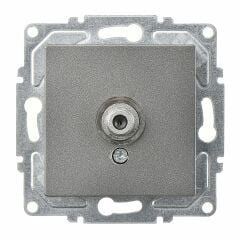 Günsan Eqona Füme Tekli Uydu Prizi F Konnektörlü (Geçişli-Sonlu) Mekanizma