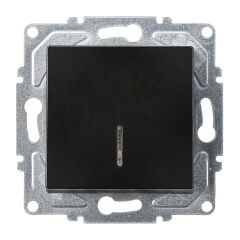 Günsan Eqona Metalik Siyah Işıklı Anahtar Mekanizma