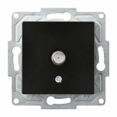 Günsan Eqona Metalik Siyah Tekli Uydu Prizi Eko Mekanizma