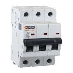 Günsan Valta Otomatik Sigorta 3 Kutup 10kA C Tip 25A
