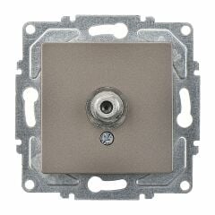 Günsan Eqona Mocha Tekli Uydu Prizi F Konnektörlü (Geçişli-Sonlu) Mekanizma