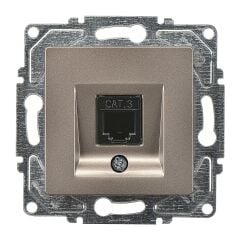 Günsan Eqona Mocha Nümeris Telefon Prizi (Cat3) Mekanizma