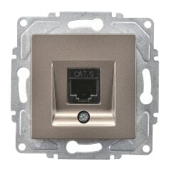 Günsan Eqona Mocha Tekli Data Prizi (RJ45 Cat6) Mekanizma