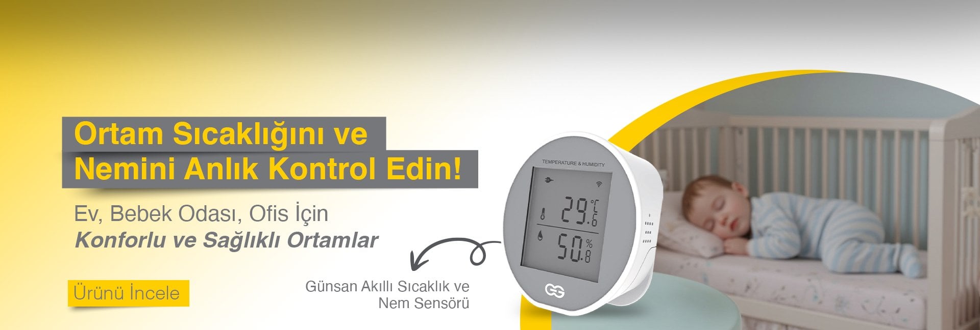 Günsan Akıllı Sıcaklık & Nem Sensörü